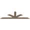 Ekena Millwork Richland Smooth Timber Gable Bracket, Douglas Fir, 84"W x 28"H x 1 1/2"D x 5 1/2"F, 8/12 Pitch GBW084X28X0206RIC00SDF - alternate 3